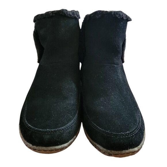 Sorel NAKISKA Black Bootie Women's Slipper size 9.5 - Picture 6 of 9